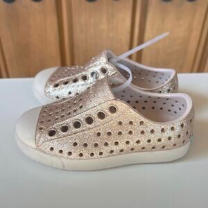 Native Shoes Jefferson Bling Gold Sparkle C5